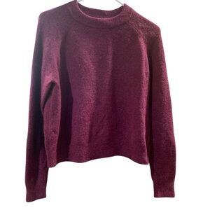 Zara Deep Wine Knit Sweater